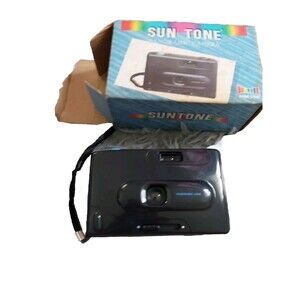 Vintage Sun Tone 35mm Camera in Original Box SC-911 Rare For Parts/Not Working